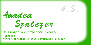 amadea szalczer business card